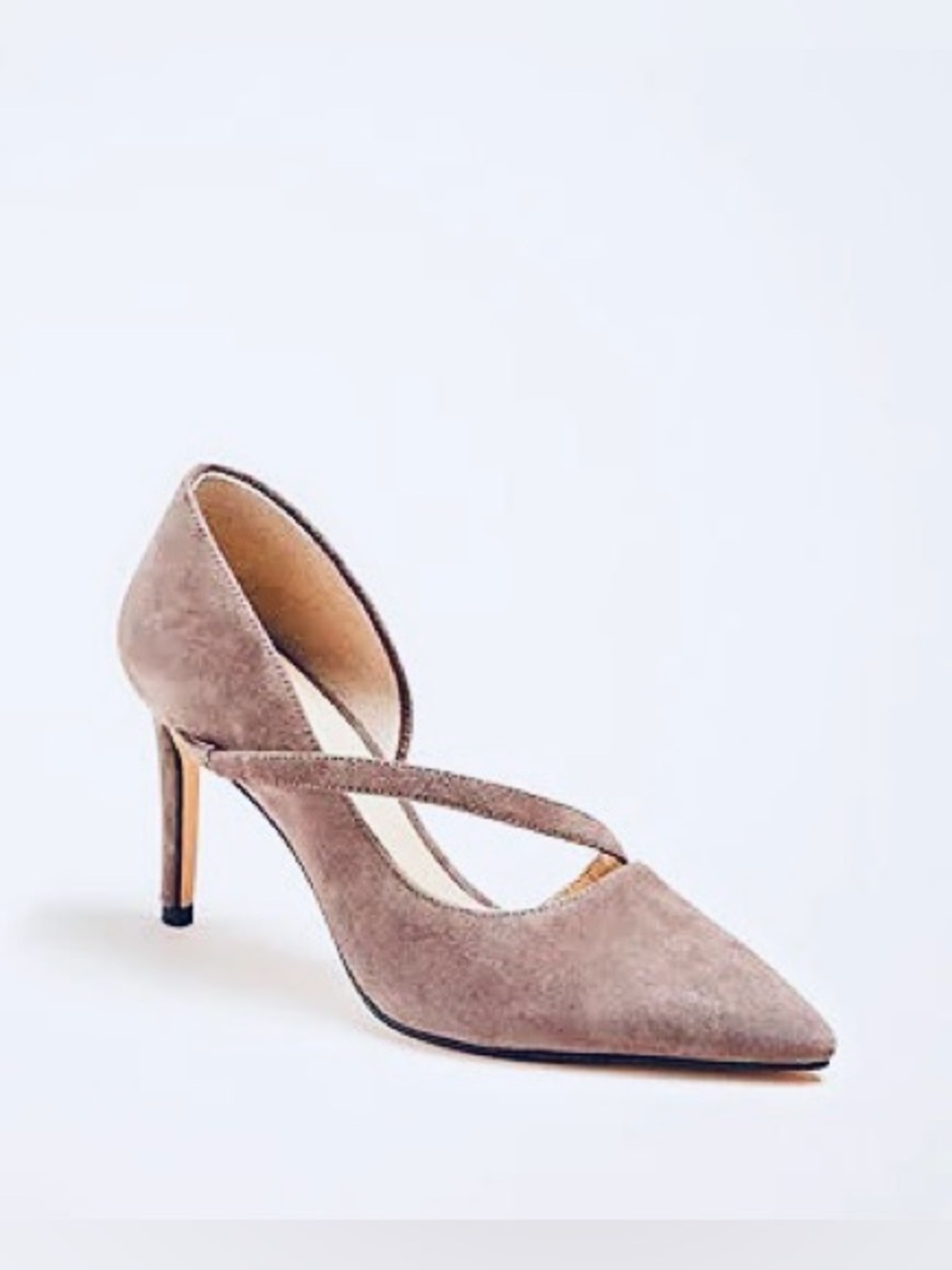 NIB Ann Taylor Suede Irene Pumps in Alley Grey